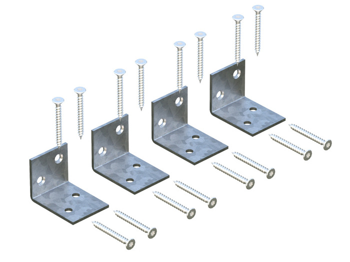 Palmako vinkelbeslag 4 stk.